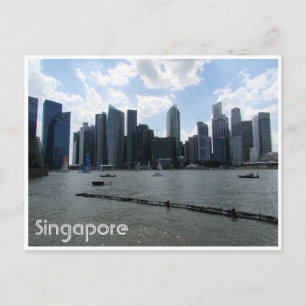 Cartão Postal horizonte de singapura