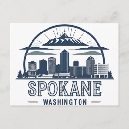 Cartão Postal Horizonte de Spokane Washington DC