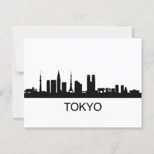 Cartão Postal Horizonte de Tóquio no Japão - Horizonte de Tóquio