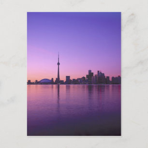Cartão Postal Horizonte de Toronto à noite, Ontário, Canadá