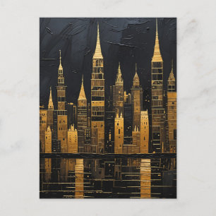 Cartão Postal Horizonte Dourado da Meia-Noite