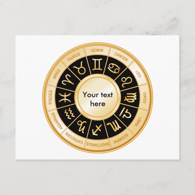 Cartão Postal Horoscópio Mandala (Frente)
