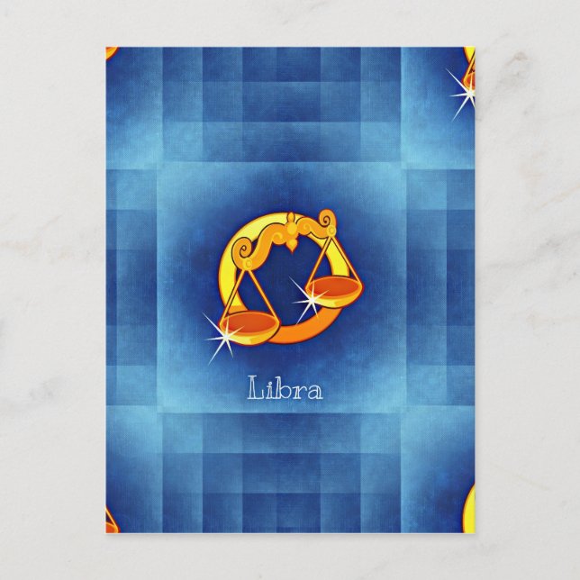 Cartão Postal horóscopo libra (Frente)