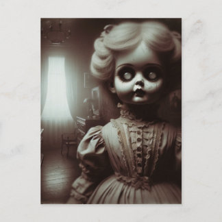 Cartão Postal Horror de Bonecas assustador