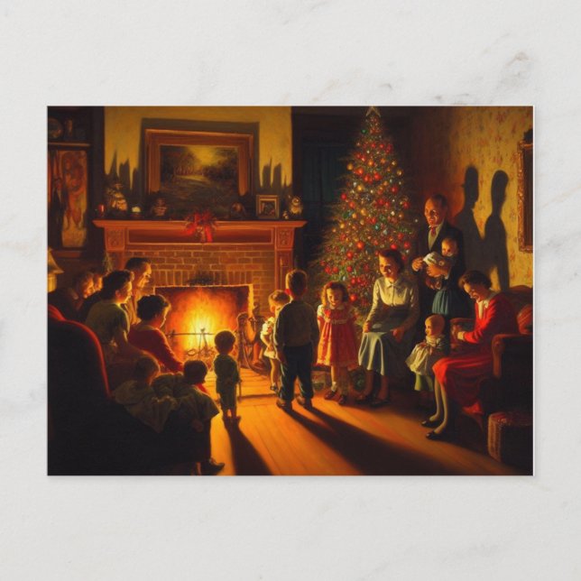 Cartão Postal Horror de Natal arrepiante (Frente)