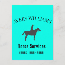 Cartão Postal Horse Equine Business Stationary Postcard