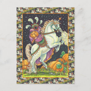 CARTÃO POSTAL HORSEWOMAN SEM CABEÇA, HALLOWEEN