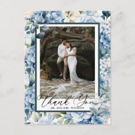 Cartão Postal Hortênsia Azul | Foto Obrigado