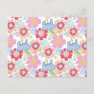 Cartão Postal Horton Hears A Who Padrão de Flor Pastel