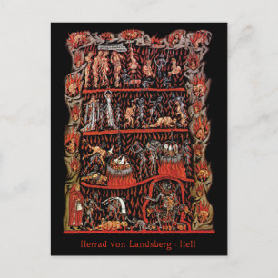 Cartão Postal Hortus Deliciarum Hell