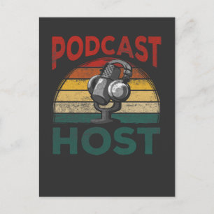 Cartão Postal Hospedagem de Transmissão em Fluxo de Podcast do H