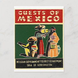 Cartão Postal hóspedes do méxico