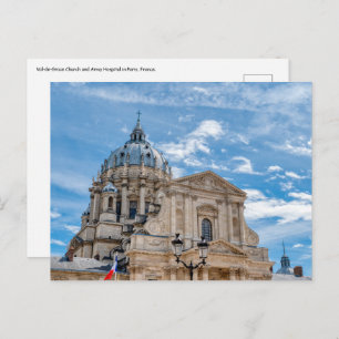 Cartão Postal Hospital da Igreja e Exército Val-de-Grace em Pari