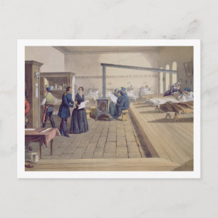 Cartão Postal Hospital de Scutari, detalhe de Florence Nightinga