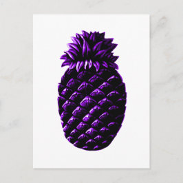 Cartão Postal Hospitalidade Abacaxi Roxo do MUSEU Zazzle Gif
