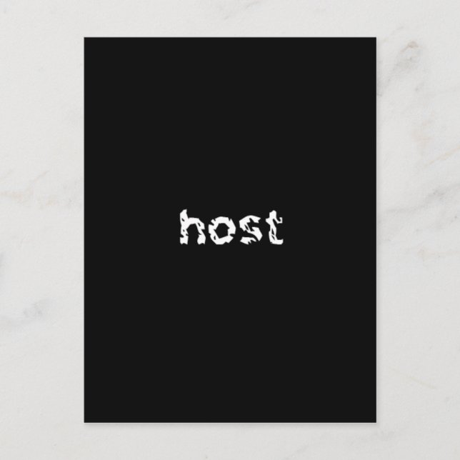 Cartão Postal Host (Frente)