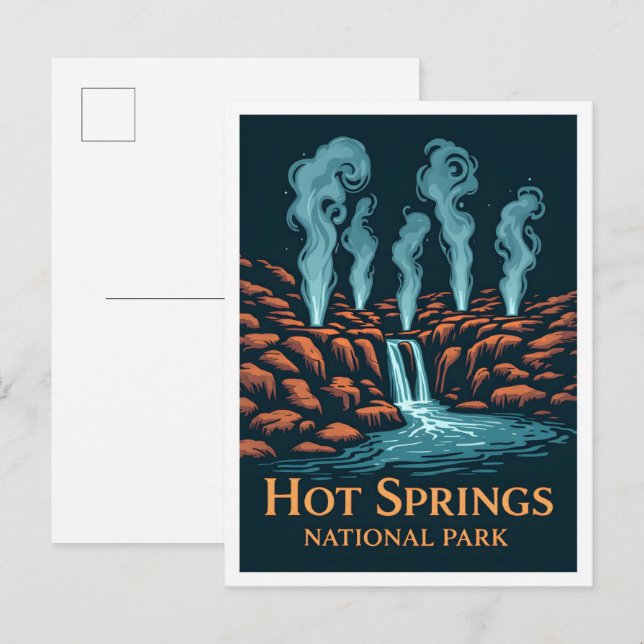 Cartão Postal Hot Primavera National Park Arkansas USA Viagem (Frente/Verso)