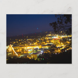 Cartão Postal Hot Primaveras, Arkansas à noite