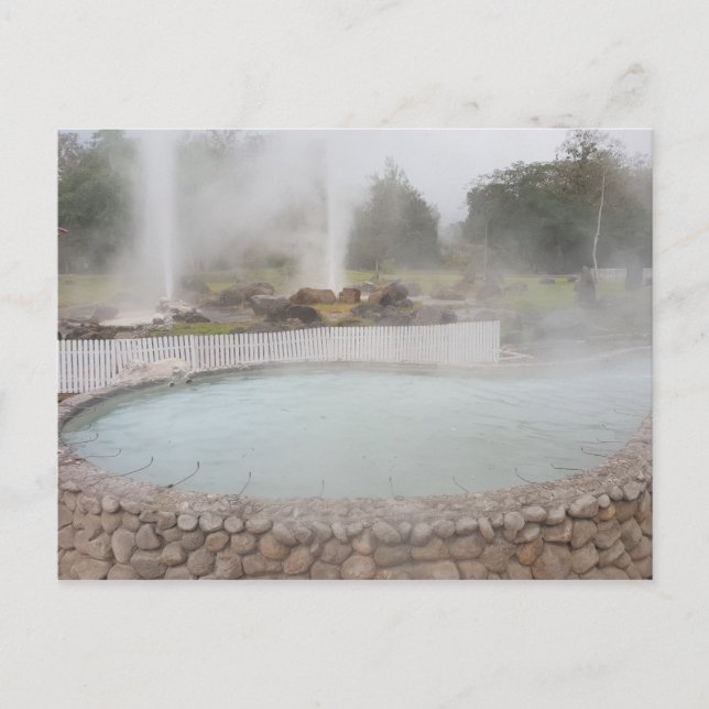 Cartão Postal Hot Springs em Tailândia (Frente)