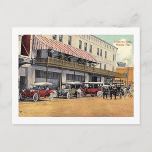 Cartão Postal Hotel Biscayne, Miami, Florida Vintage