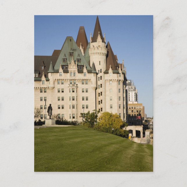 Cartão Postal Hotel Chateau Laurier em Ottawa, Ontário, Canadá (Frente)