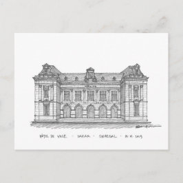 Cartão Postal Hôtel de Ville, Dakar, Senegal
