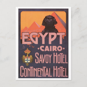 Cartão Postal Hotel Egypt Cairo Savoy