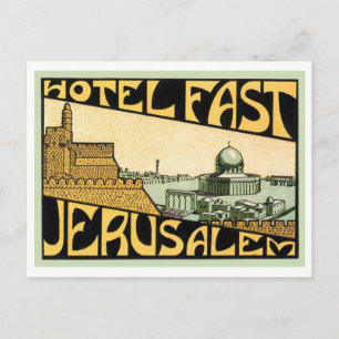Cartão Postal Hotel Fast Jerusalem