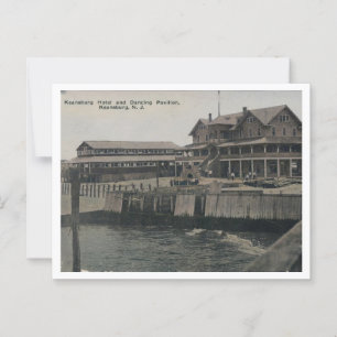 Cartão Postal Hotel Keansburg NJ Dancing Pavilion 1911 Vintage