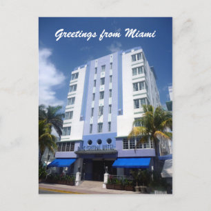 Cartão Postal hotel Miami deco
