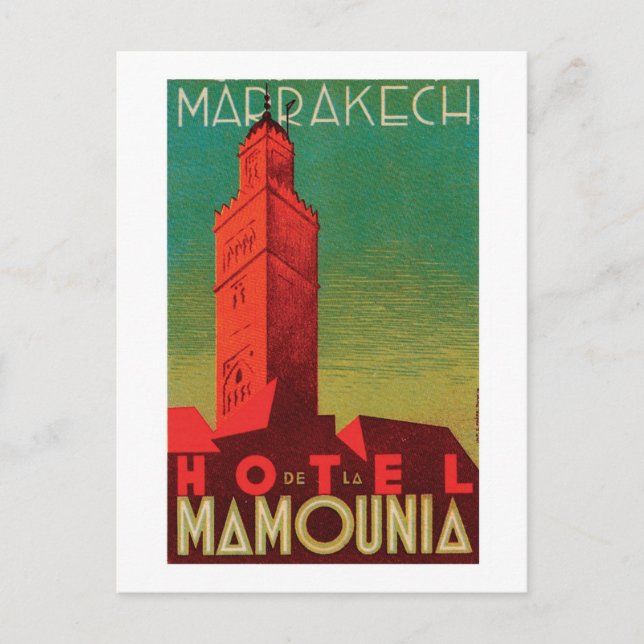 Cartão Postal Hotel Mquantia Marrakech (Frente)