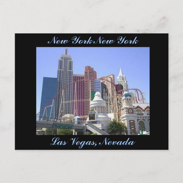 Cartão Postal Hotel New York e Casino (Frente)