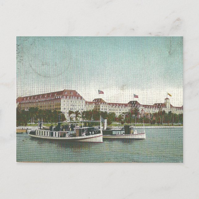 Cartão Postal Hotel Poinciana real. Palm Beach, Florida 1920 (Frente)