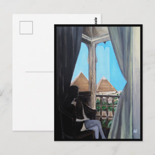 Cartão Postal Hotel Pyramisa Pintura por Alfred Fox