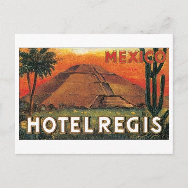 Cartão Postal Hotel Regis, México (Frente)