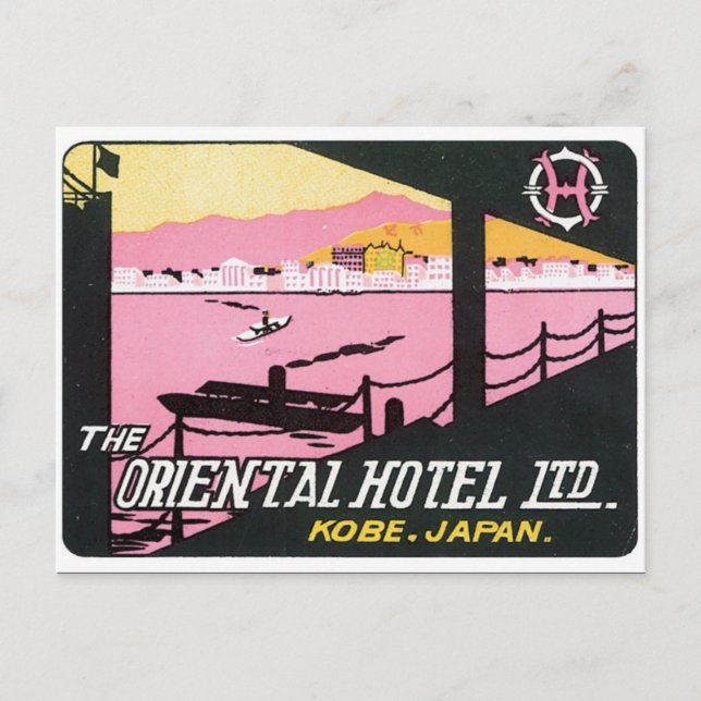 Cartão Postal Hotel Vintage Kobe Japan (Frente)