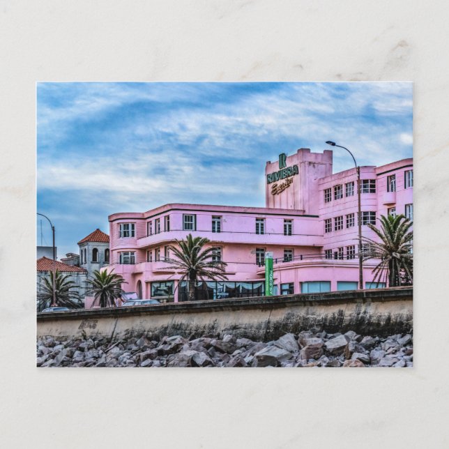 Cartão Postal Hotel Waterfront de Estilo Antigo, Montevidéu, Uru (Frente)