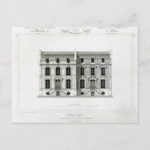 Cartão Postal Hotels Prives, 10 e 12 Rue Balzac, Paris