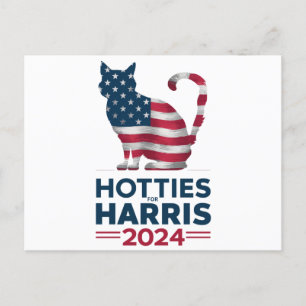 Cartão Postal Hotties Para Harris 2024 Cat Ladies Kamala Harris