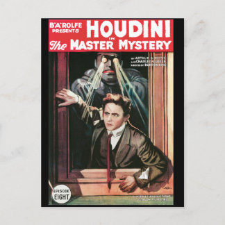Cartão Postal Houdini, O Mistério de Domínio, poster vintage 191
