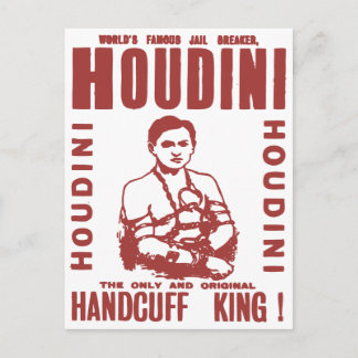 Cartão Postal Houdini, o punhal rei