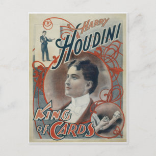 Cartão Postal Houdini, Rei da Vintage Card