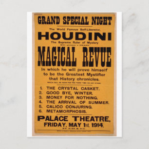Cartão Postal Houdini, Teatro Retro 'Revolução Mágica'