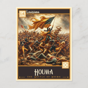 Cartão Postal Houma, Louisiana Vintage
