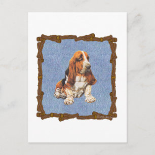 Cartão Postal Hound Basset