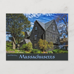 Cartão Postal House of Seven Gables Salem Massachusetts