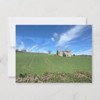 Cartão Postal House Ruins no País Irlandês