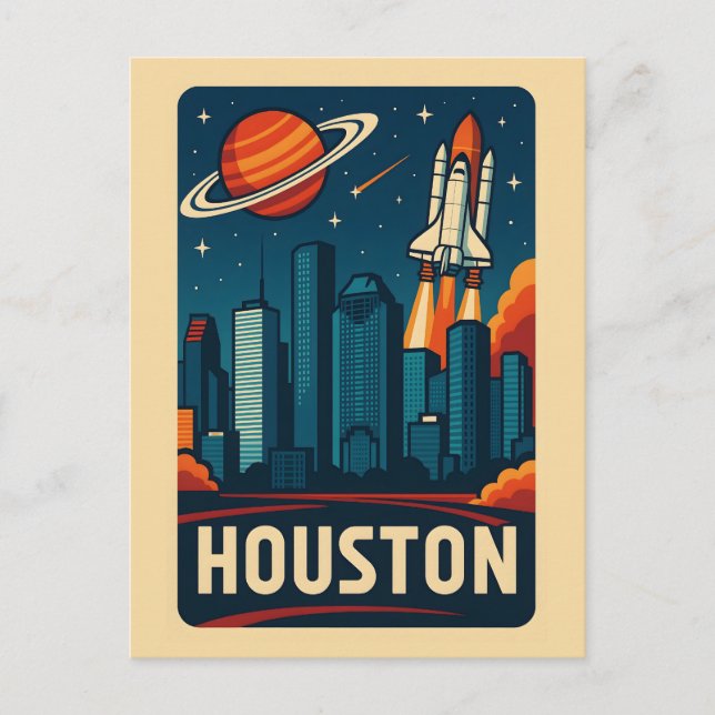 Cartão postal HOUSTON (Frente)
