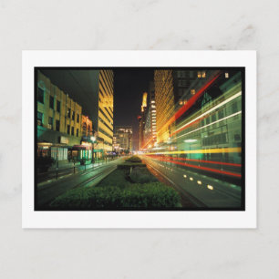 Cartão Postal Houston Main Street na Noite