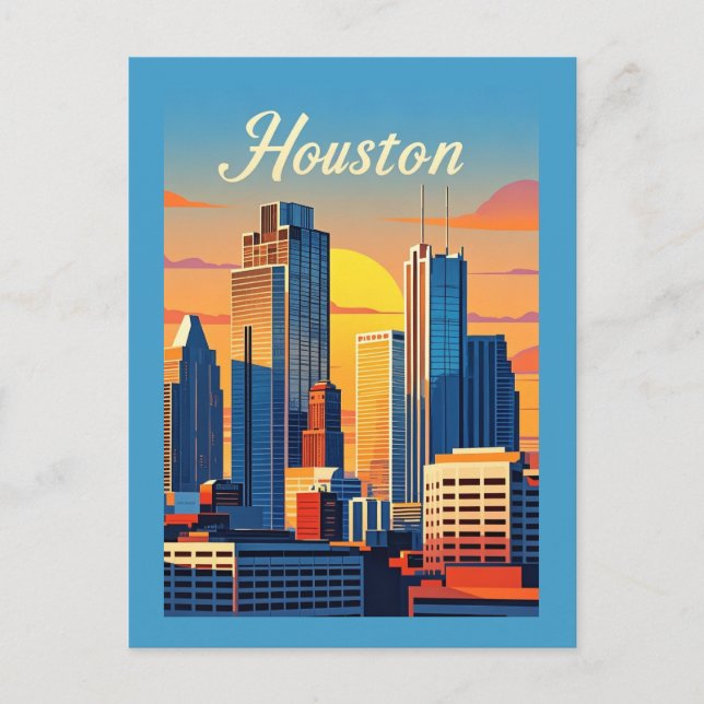 Cartão postal Houston Texas (Frente)